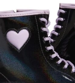 Dr. Martens Støvler - 1460 J Galaxy Shimmer - Sort/Lilla -Bundgaard Salgsbutik EU392 4