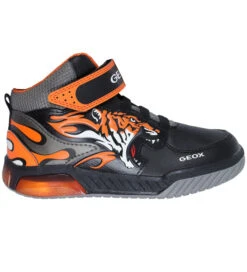 Geox Støvler M. Lys - J Inek Boy C - Sort/Orange -Bundgaard Salgsbutik FG623 4