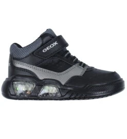 Geox Støvler M. Lys - J Illuminus Boy B - Sort/DK Grey