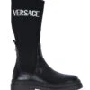 Versace Støvler - Boot Calf - Black/White/Palladium -Bundgaard Salgsbutik FI098